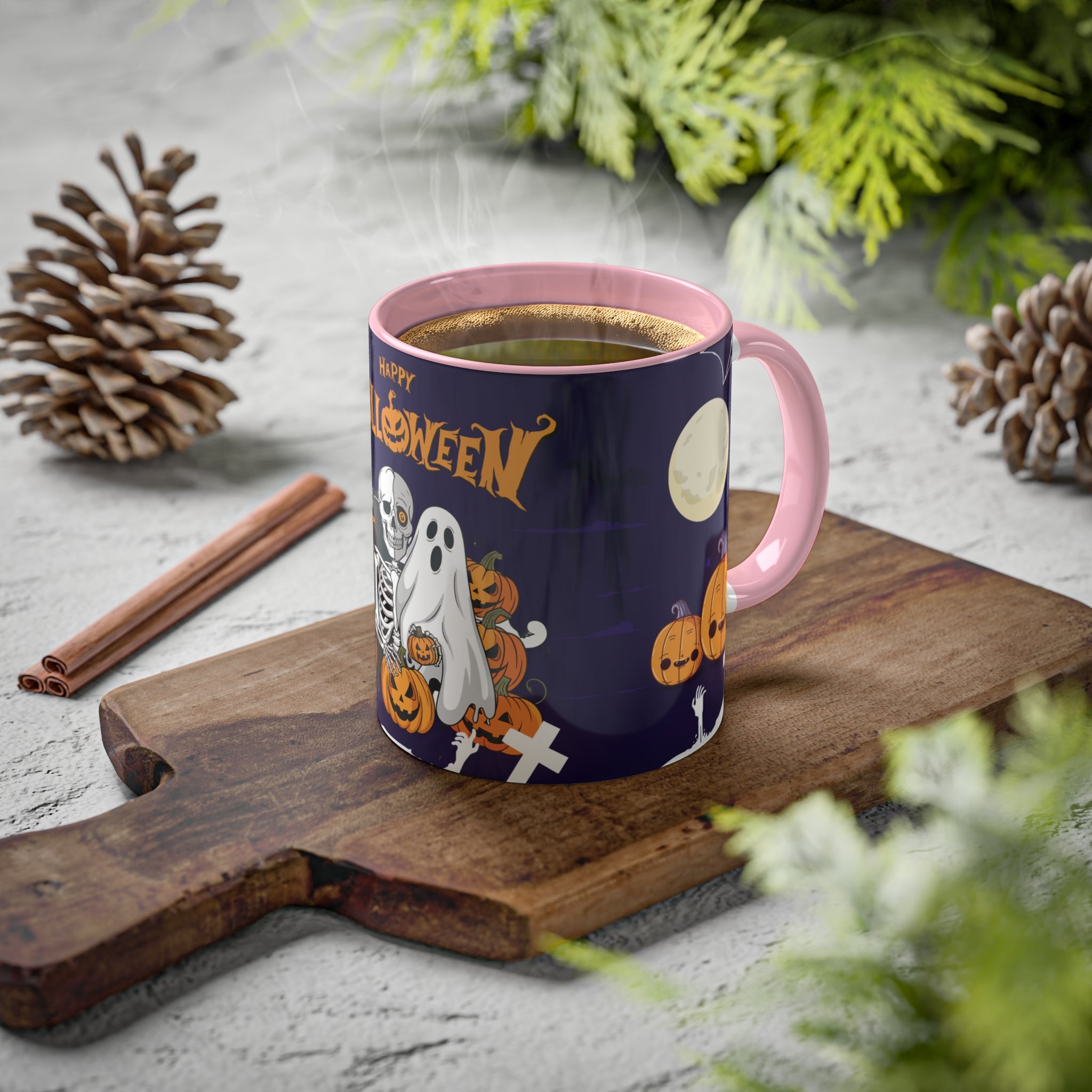 Halloween is Better with Skeleton | Colorful Mugs